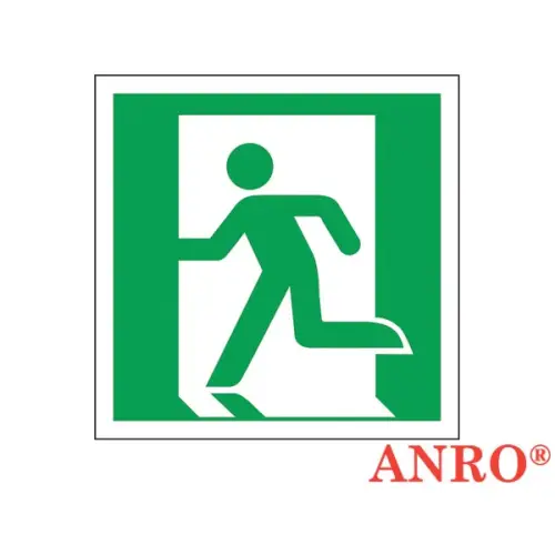 Znak ewakuacyjny „Drzwi ewakuacyjne (w lewo)” 150 x 150 Z-E001 ANRO